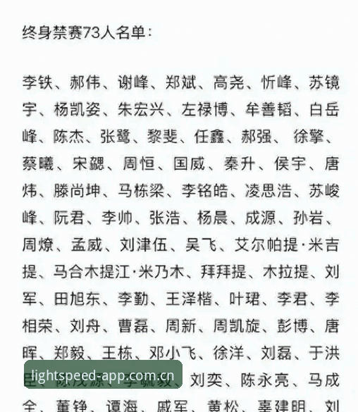 揭秘足协第三批禁足名单：65人涉赌涉腐背后的足球生态真相